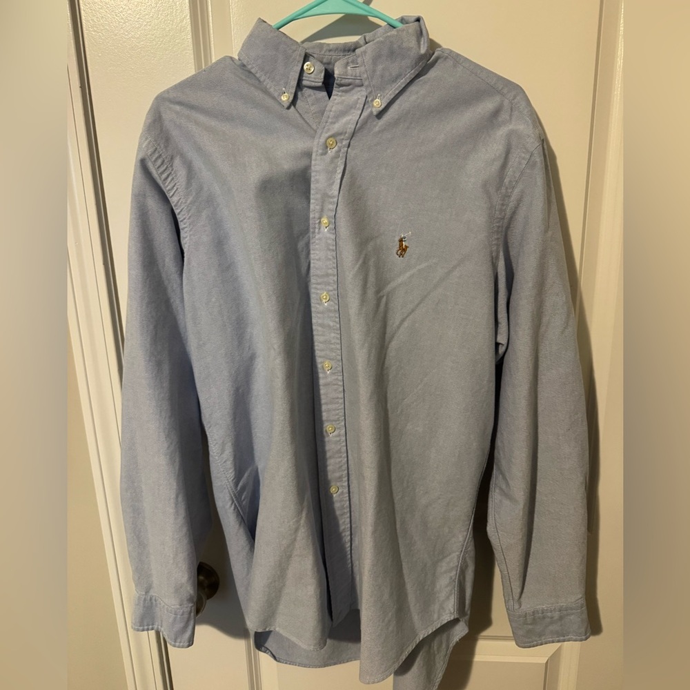 Ralph Lauren Men's Light Blue Button Down Shirt
